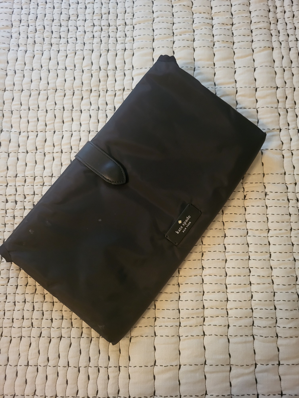 kate spade Black Nylon Portable Changing Mat